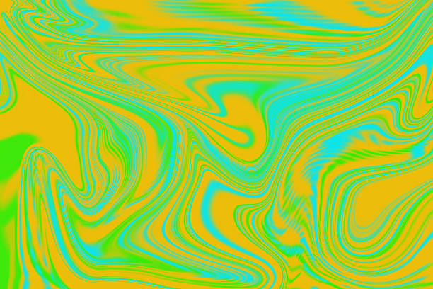 Abstract background with swirling patterns of yellow, green, and cyan.
