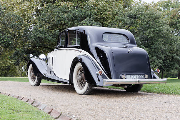 San Sebastian, Spain-September 20, 2025: 1936 Rolls Royce 25-30 Limousine