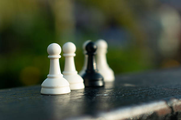 Chess board game concept of business ideas and competition and strategy ideas concep
