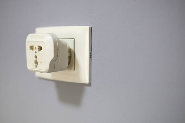 istock Europe electric plug adapter, international plug socket gadget for travel 2259296669