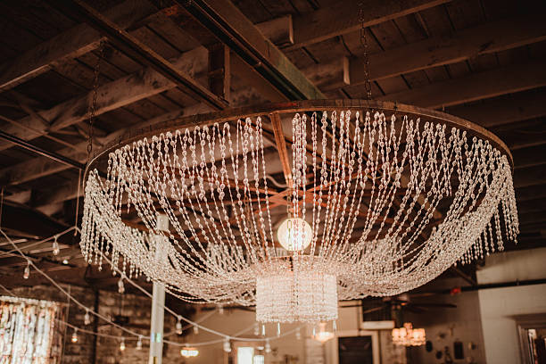 Wedding reception crystal vintage chandelier