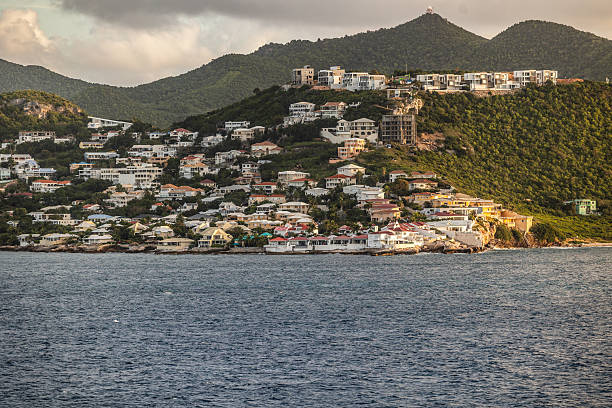 Philipburg, Sain Maarten Caribbean, January 15, 2025 People doing various activities on the island  of Philipburg, Sain Maarten in the Caribbean