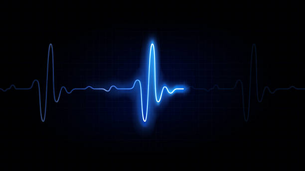 istock Vector illustration of realistic glowing pulse line representing heartbeat and heart rate. Luminous cardiogram waveform symbolizing medical monitoring and modern healthcare technology 2259322613