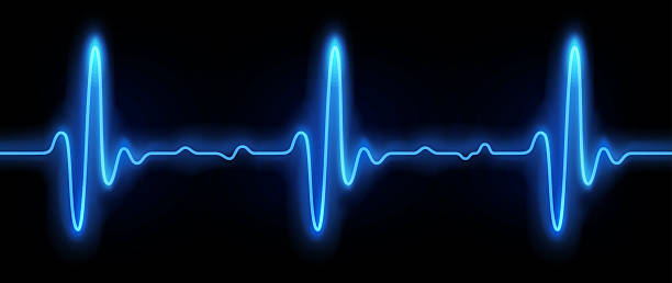 istock Vector illustration of realistic glowing pulse line representing heartbeat and heart rate. Luminous cardiogram waveform symbolizing medical monitoring and modern healthcare technology 2259322675