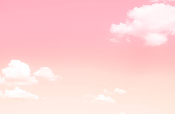 Pink sky pastel nature background