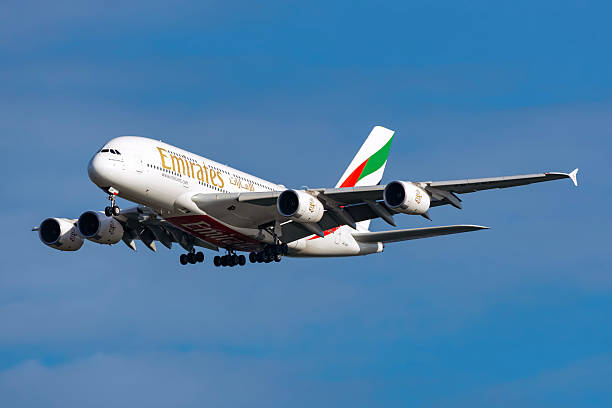 An Airbus A380 aircraft operated by Emirates airline