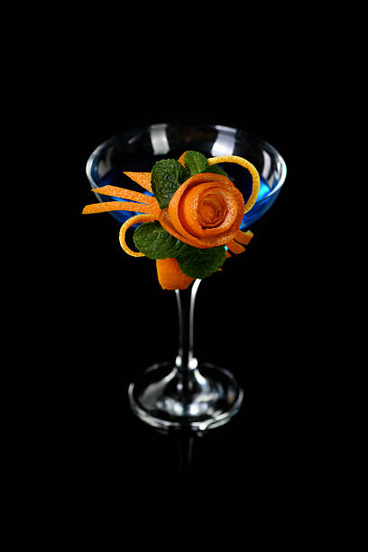 istock Art in orange- cocktail Blue lagoon 2259389622