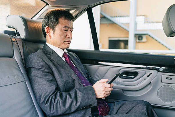 Black limousine