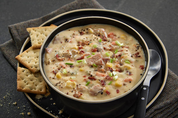 Ham Corn and Potato Chowder