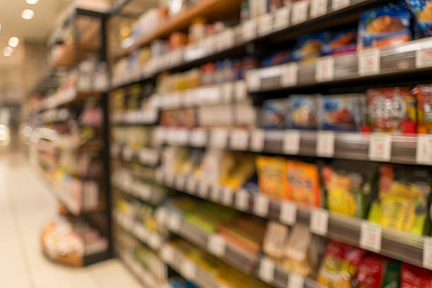istock Defocused Supermarket Aisle Background with Copy Space 2259419786