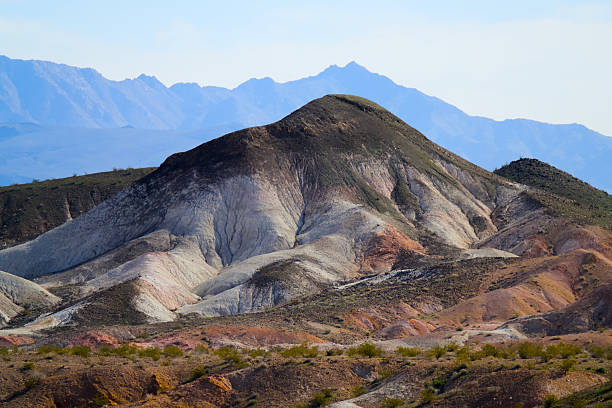 Elevated scenic view of sandstone canyon, Painted Desert, Petrified Forest National Park, Arizona