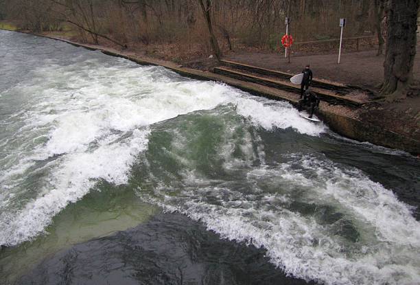 Skilled whitewater kayaker in a \