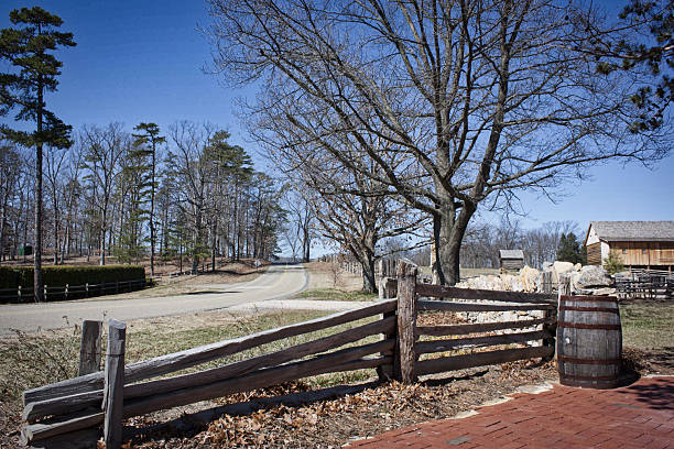 Springtime scenery at Cades Cove, Great Smoky Mountains National Park, USA