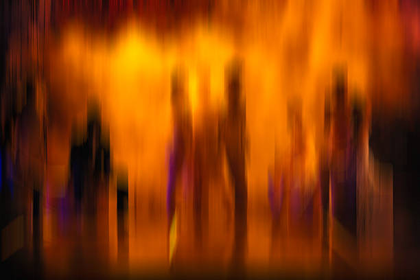 Abstract photographic artwork created with intentional camera movement, featuring fluid motion blur in warm red, orange and golden tones. Expressive fine art background with dynamic texture, energy and painterly atmosphere. Suitable for creative concepts, emotions, music, design and visual storytelling.