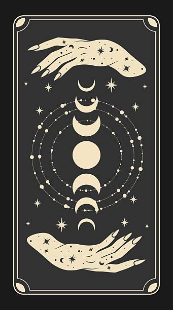 Tarot symbolism. Mystery, astrology, esoteric.