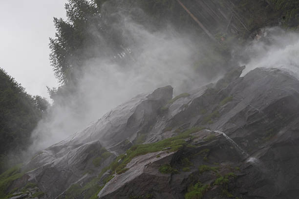 Lower Gold Creek Falls at Golden Ears Provincial Park in a summer morning.