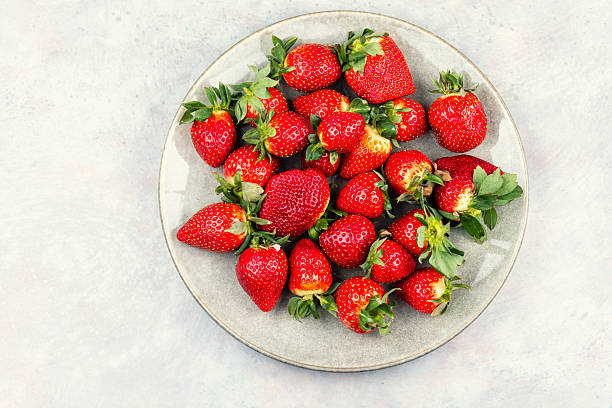 Seasonal fresh strawberries.