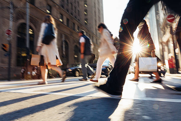 istock Morning rush captured at street level 2259583913