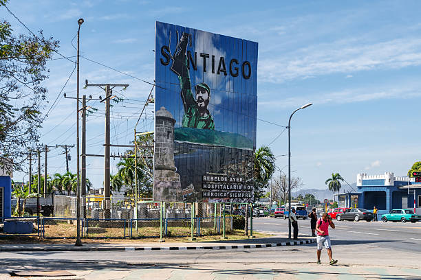 SANTA CLARA, CUBA, MAY 9, 2014. Tourists visit monument and mausoleum of Ernesto Che Guevara in Santa Clara, Cuba, on May 9, 2014
