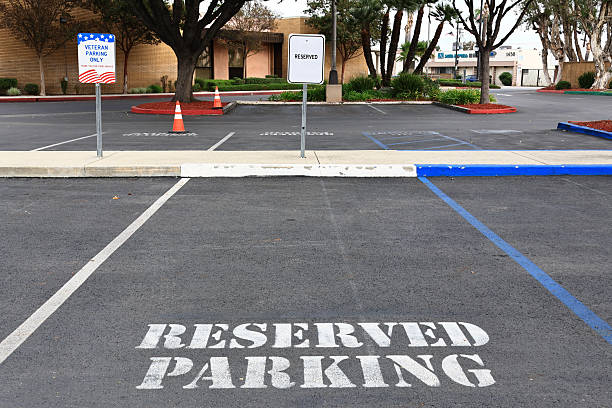 Reserved Parking Pavement Marking sign