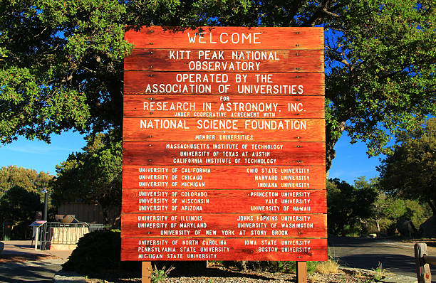 Welcome Sign at Kitt Peak National Observatory, Tucson, Arizona