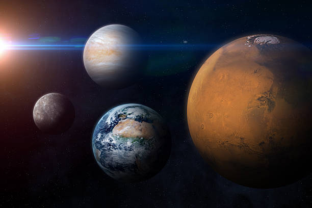 istock Mars, Earth, Venus, Mercury and Sun. 2259631113