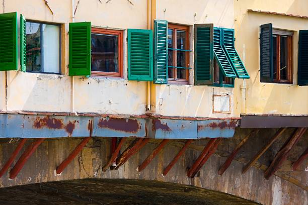 over the Arno river in the city of Florence in Italy.