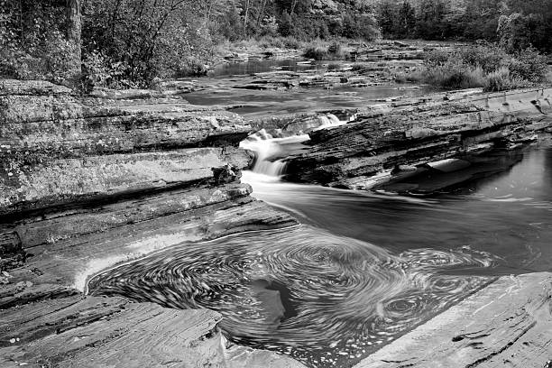 Bonanza Falls in Autumn, Silver City, Michigan, USA