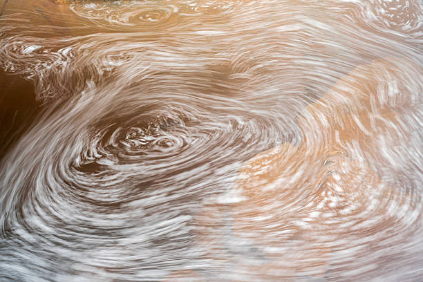 Swirling water at Bonanza Falls, Silver City, Michigan, USA