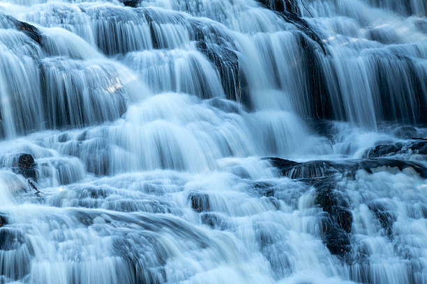 Closeup of Bond Falls, Paulding, Michigan, USA