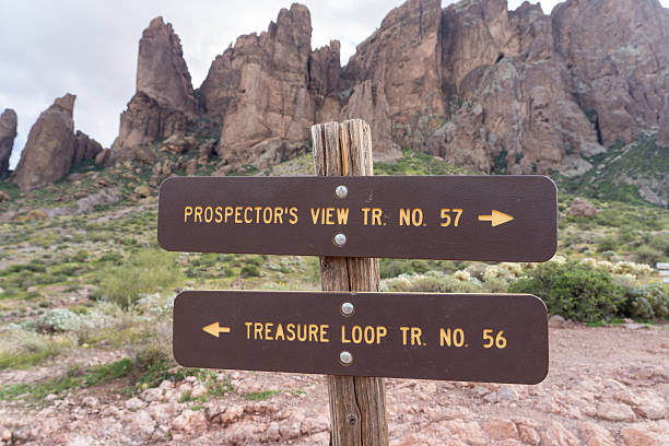 Superstition Mountains in Lost Dutchman State Park in Arizona