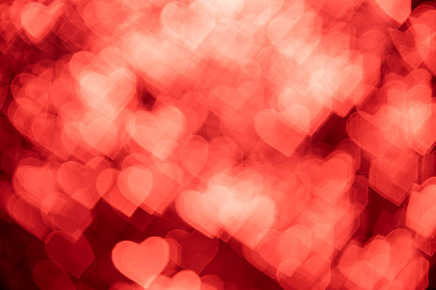 abstract blur valentine bokeh background.