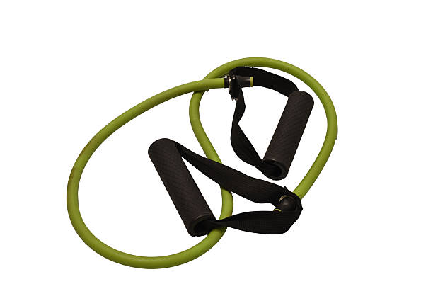 A tubular resistance band with handles. A multifunctional device for working various muscle groups.