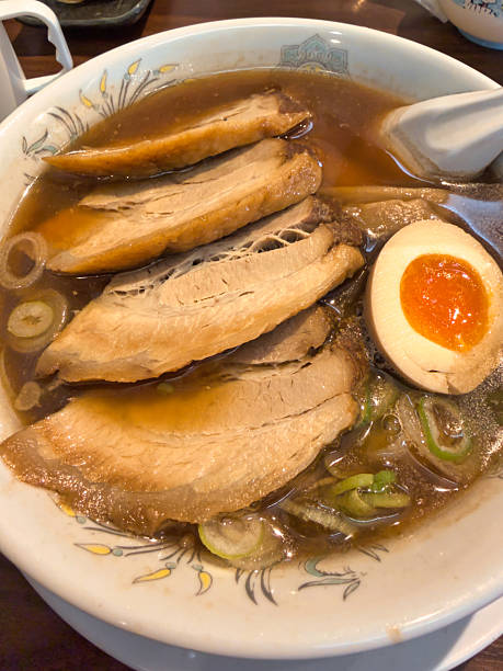 Steaming hot and delicious pork noodles