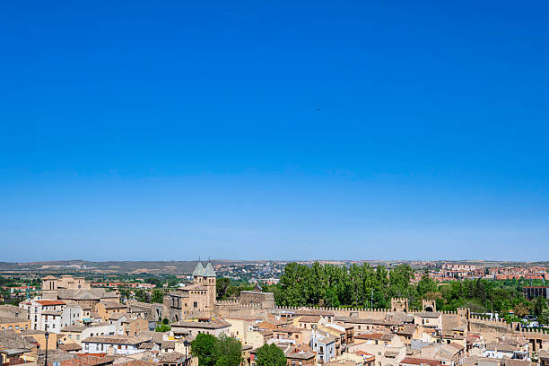 Panoramic view of Toledo, an ancient city located on a hill and nestled in a bend of the river Tagus in central Iberia
