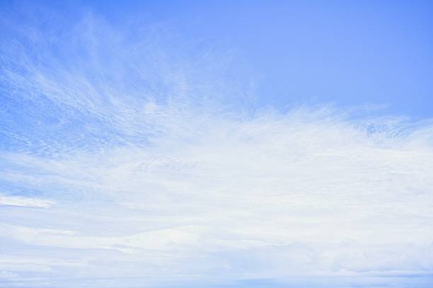 Wonderful clean New Zealand blue sky with some horizon cloud. Great for use of a sky replacement or as background.