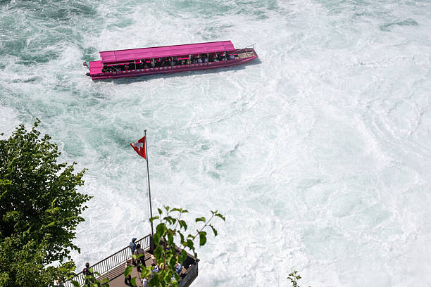 Exciting river cruise under Niagara Falls showcasing nature’s energy and dramatic scenery.