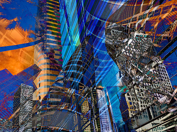 This vibrant digital montage transforms the modern skyline into an energetic abstraction of glass, geometry, and motion. Layers of architectural fragments overlap like a visual symphony, where steel and reflection dissolve into rhythm and color. Electric blues collide with fiery oranges, evoking the pulse of a city rising endlessly upward. Inspired by contemporary urban life, this piece captures the dynamic tension between structure and chaos, a futuristic portrait of the metropolis as pure energy.