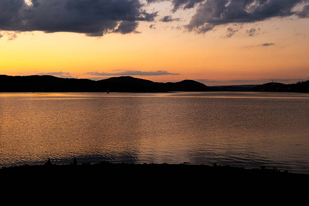Solina Lake in the Bieszczady Mountains on west Poland.