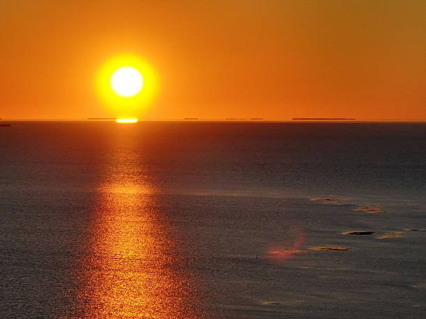 Sunset in the Florida Key with Boats, Docks and iconic sunsets.