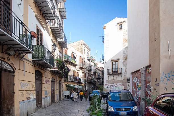 Palermo, Italy - December 25, 2025: Beautiful Buildings In Palermo In Sicily