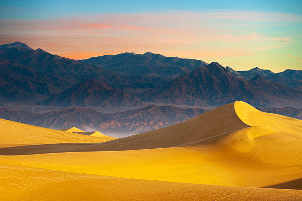 Desert Sand Dunes in Death Valley at Sunrise, Death Valley, Nevada, USA