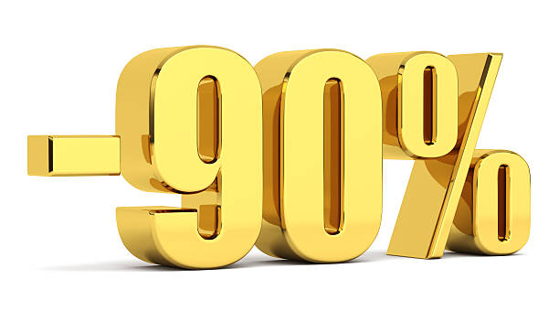 istock Discount 90 percent off. 3d illustration 2259834680