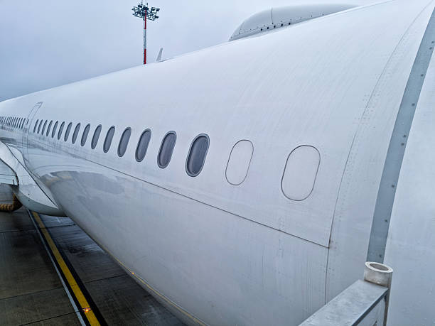 Modern aircraft of an airfield