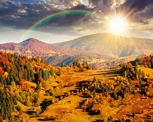 istock rural area in mountains autumn landscape at sunset 2259856933