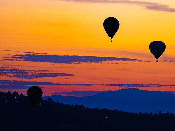 Low Angle View Of Hot Air Balloon Against Clear Sky
