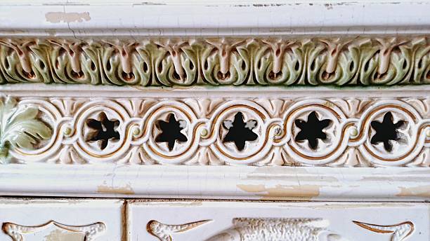 Old style fireplace made of brick and stone