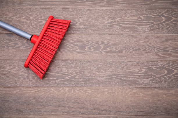 Santa Fe Style: Broom Leaning Against Adobe Wall