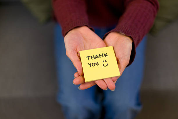 Human Crowd Forming A Thank You Text