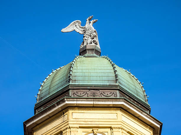Two-headed eagle on the top of the Rijeka's Clock tower, Croatia